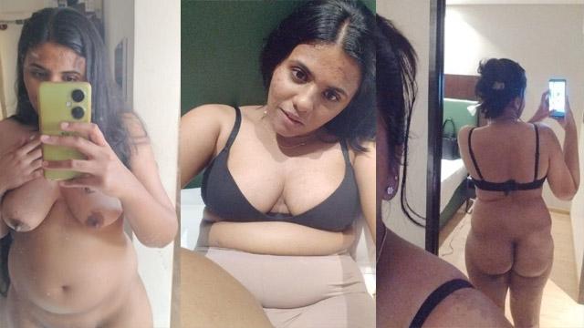 Sexy Dusky Babe Nude Show Braless Boobs And Pussy